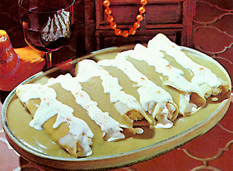 Green Enchilada With Sour Cream image